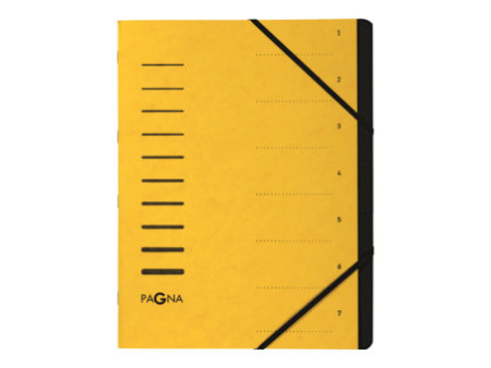 PAGNA Trieur 'Sorting File', 7 compartiments, jaune