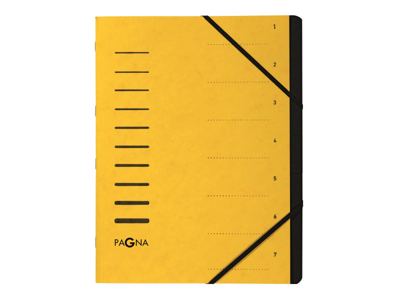 PAGNA Trieur 'Sorting File', 7 compartiments, jaune
