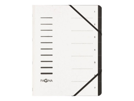 PAGNA Trieur 'Sorting File', 7 compartiments, blanc