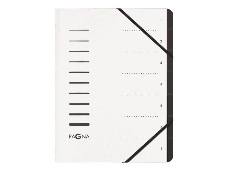 PAGNA Trieur 'Sorting File', 7 compartiments, blanc