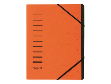 PAGNA Trieur 'Sorting File', 7 compartiments, orange