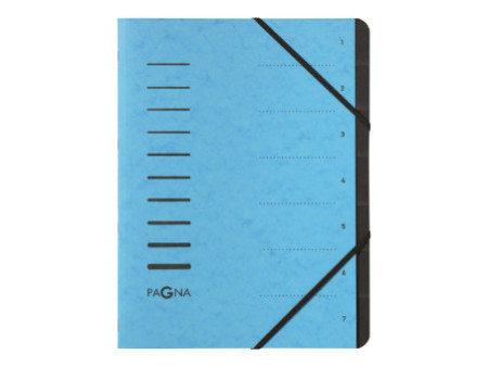 PAGNA Trieur 'Sorting File', 7 compartiments, bleu clair