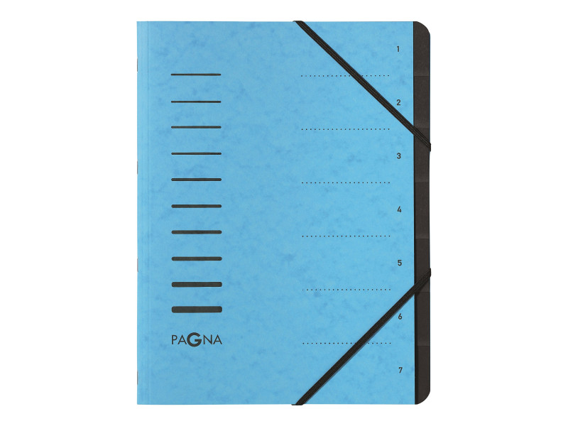 PAGNA Trieur 'Sorting File', 7 compartiments, bleu clair