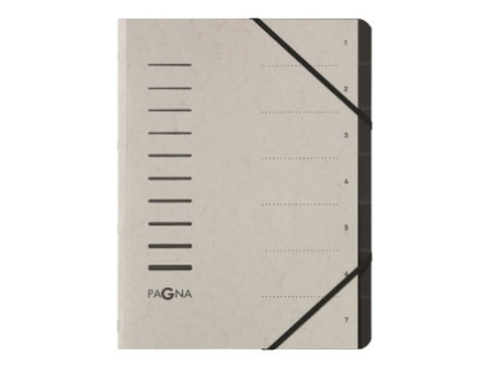 PAGNA Trieur 'Sorting File', 7 compartiments, gris clair