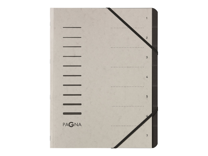 PAGNA Trieur 'Sorting File', 7 compartiments, gris clair
