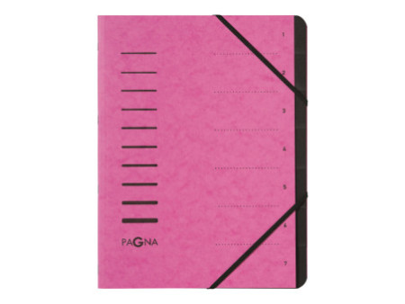 PAGNA Trieur 'Sorting File', 7 ml compartiments, rose foncé