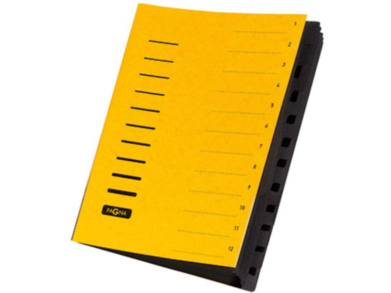 PAGNA trieur 'Sorting File' 12 compartiments, jaune
