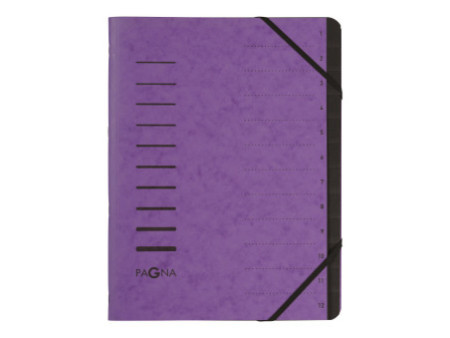 PAGNA trieur 'Sorting File', 12 compartiments, violet