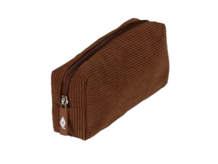WEDO Trousse en velours côtelé, marron