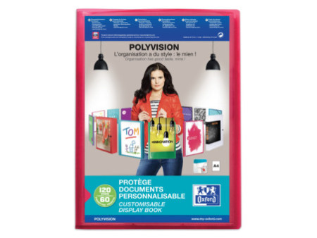 Oxford Protège-documents POLYVISION, 60 pochettes, assorti