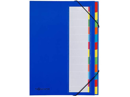 PAGNA trieur DESKORGANIZER Color, 12 poches, bleu