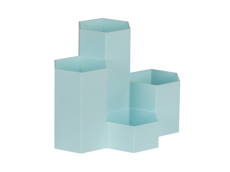 WEDO Multipot HONEYCOMB, 4 compartiments, PP, turquoise