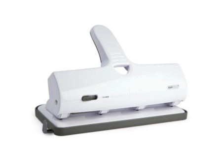 RAPESCO Perforateur quatre trous ALU 40, 40 feuilles, blanc