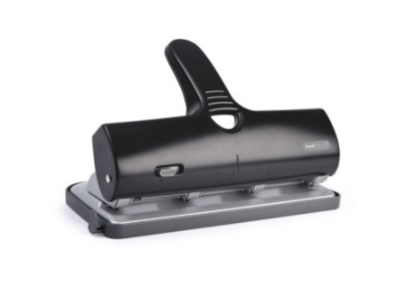 RAPESCO Perforateur quatre trous ALU 40, 40 feuilles, noir