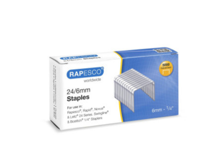 RAPESCO Agrafes 24/6, 5.000 pièces, galvanisé
