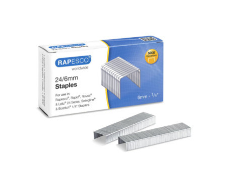 RAPESCO Agrafes 24/6, 5.000 pièces, galvanisé