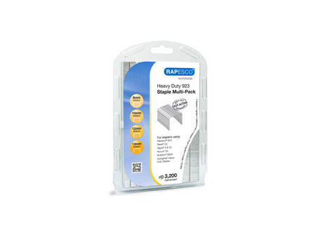 RAPESCO Agrafes 923/8+10+12 mm, galvanisé