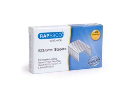 RAPESCO Agrafes 923/8, 1.000 pièces, galvanisé
