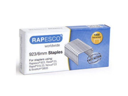 RAPESCO Agrafes 923/15, 1.000 pièces, galvanisé