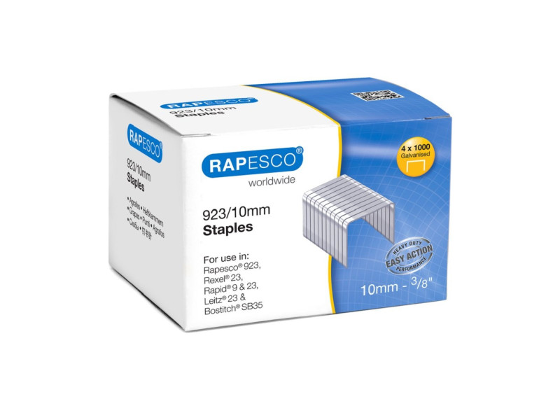 RAPESCO Agrafes 923/10, 4.000 pièces, galvanisé