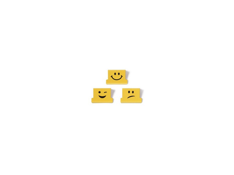 RAPESCO Clips à documents Supaclip 40, jaune, motif Smile
