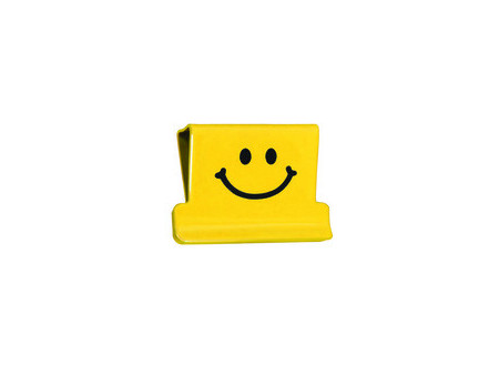 RAPESCO Clips à documents Supaclip 40, jaune, motif Smile