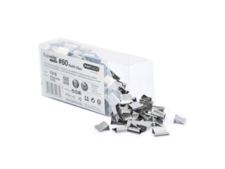 RAPESCO Clips à documents Supaclip 60, 250 pièces,