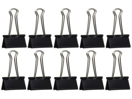 RAPESCO Pinces double clip, largeur: 41 mm, noir