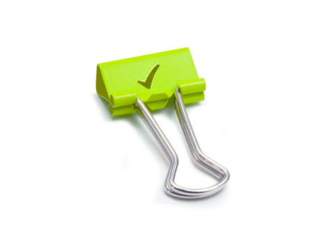 RAPESCO Pince double clip, (L)19 mm, vert, coche, 80 pièces