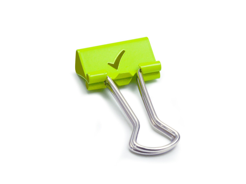 RAPESCO Pince double clip, (L)19 mm, vert, coche, 80 pièces