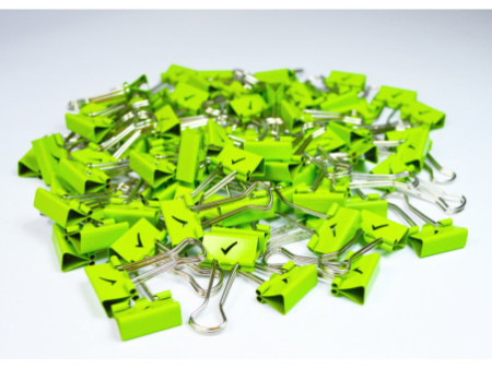 RAPESCO Pince double clip, (L)19 mm, vert, coche, 80 pièces