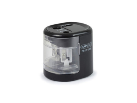 RAPESCO Taille-crayon électrique double PS12-USB, noir