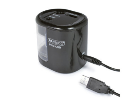 RAPESCO Taille-crayon électrique double PS12-USB, noir
