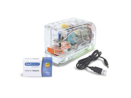 RAPESCO Agrafeuse électrique 626EL, transparent