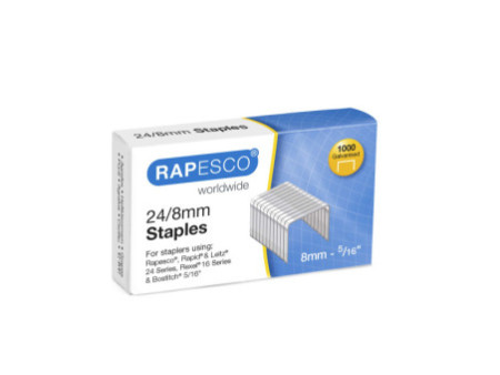 RAPESCO Agrafes 24/8, 1.000 pièces, galvanisé