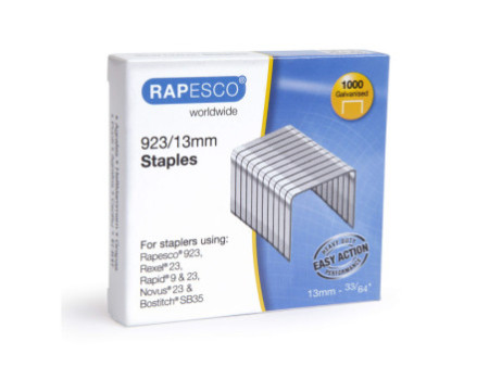 RAPESCO Agrafes 923/13, 1.000 pièces, galvanisé