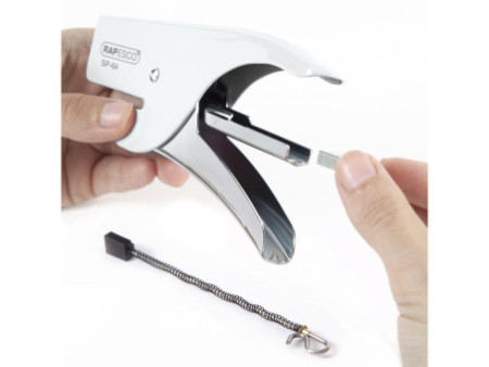 RAPESCO Pince agrafeuse SP-64 (6/4 & 21/4 mm) chrome/blanc