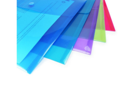 RAPESCO Pochette à documents, A5, PP, couleurs assorties