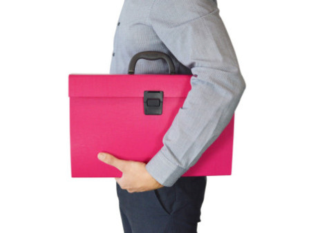 RAPESCO Trieur valisette, A4, 19 compartiments, rose vif