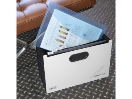 RAPESCO Trieur à soufflets SupaFile Plus, A4+, blanc