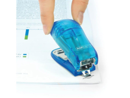 LEITZ Kit agrafeuse et perforateur, bleu transparent