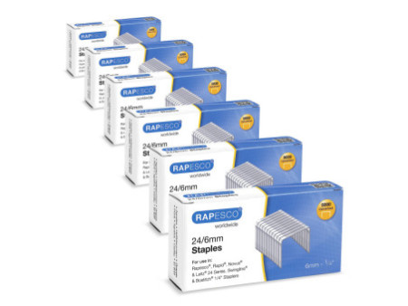 RAPESCO Agrafes 24/6 mm, Business Pack, galvanisé