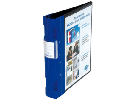 WEDO ERGOGRIP Classeur de présentation, 56 mm, noir/bleu, A4