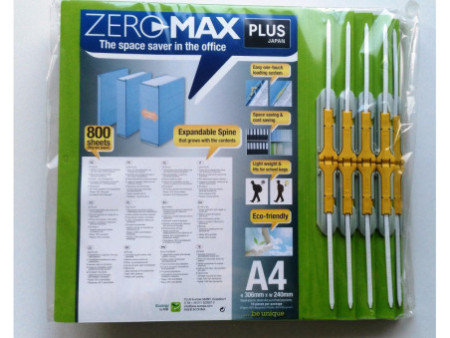 PLUS JAPAN Classeur d'archives ZEROMAX, A4 large, vert