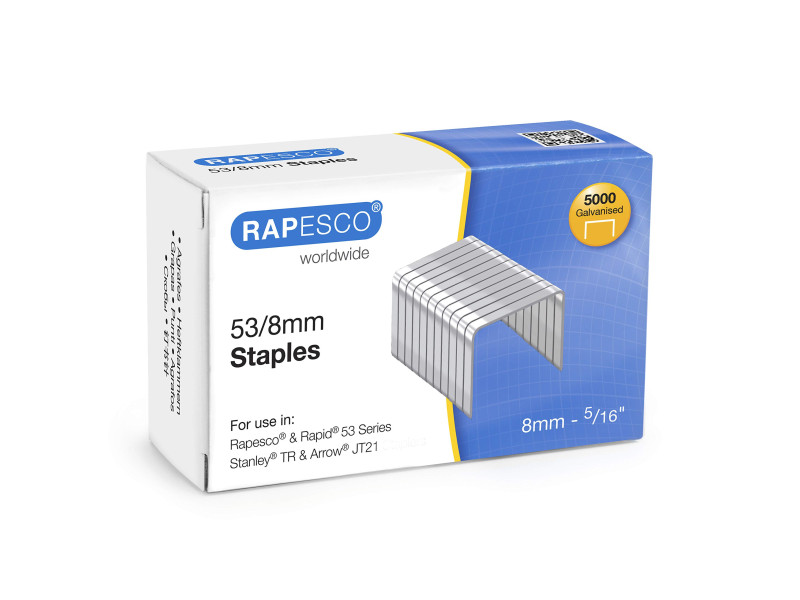TACWISE Agrafes 53/8 mm, 5.000 pièces, galvanisé