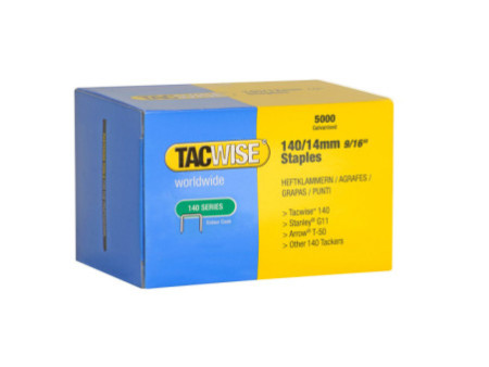 TACWISE Agrafes 140/14 mm, 5.000 pièces, galvanisé