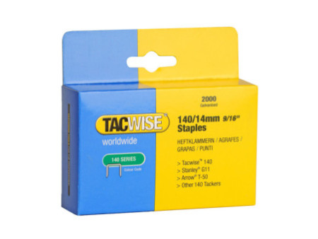 TACWISE Agrafes 140/14 mm, 2.000 pièces, galvanisé