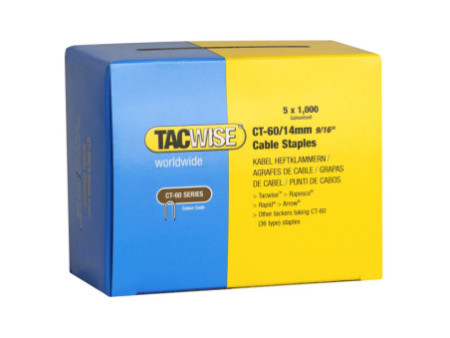 TACWISE Agrafes pour câble CT-60/14 mm, galvanisé