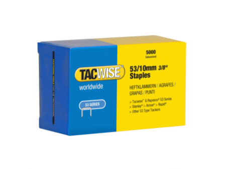 TACWISE Agrafes 53/10 mm, 5.000 pièces, galvanisé
