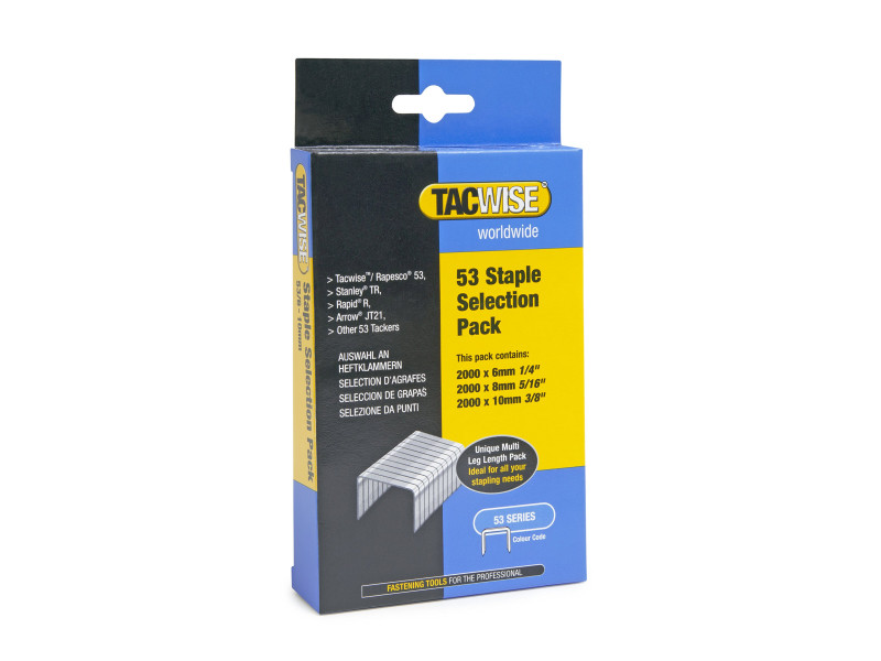 TACWISE Agrafes multipack 53, galvanisé